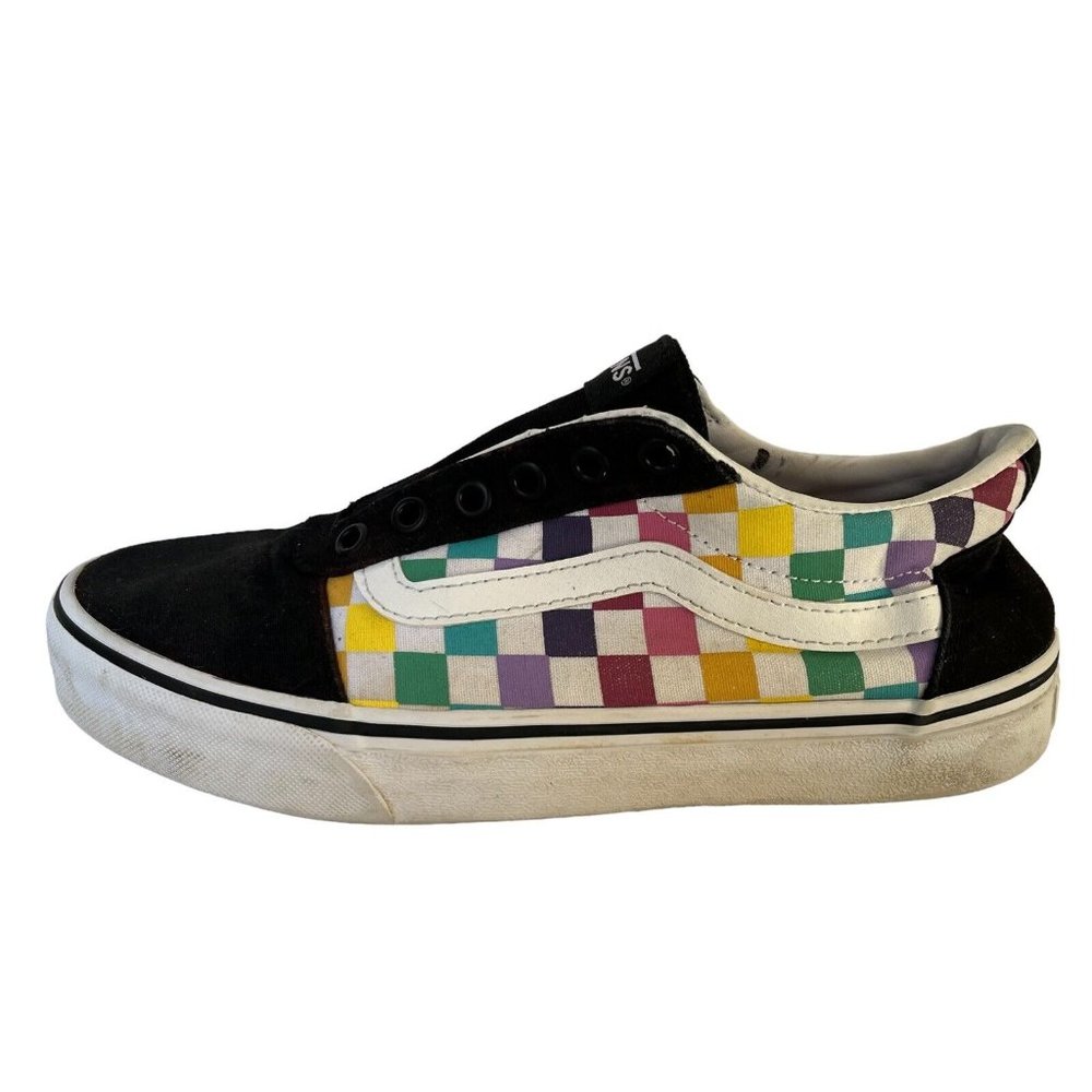 Vans Old Skool Multicolor Checkerboard Sneaker Shoes - Picture 1 of 7
